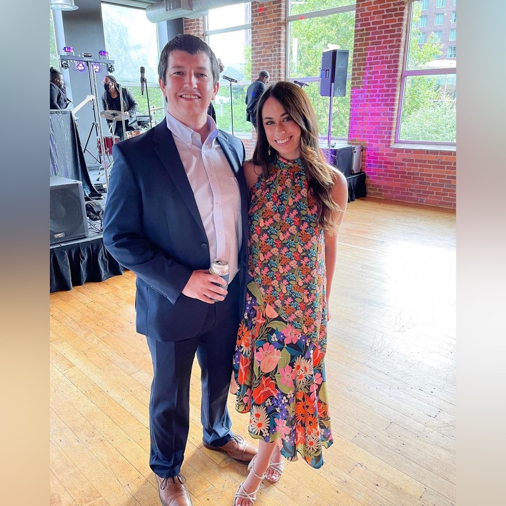 Anthropologie Silk Halter Midi Dress